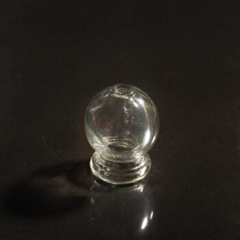 extra small glass cupping jar