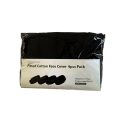 Face Rest Cover - Fitted Cotton Black