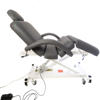 luxe multi lift electric massage table in seated position