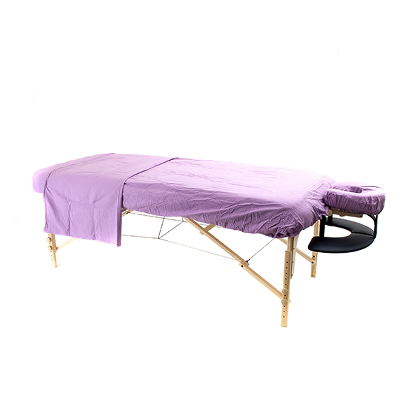 Cotton Flannel Massage Table Sheet Set Purple