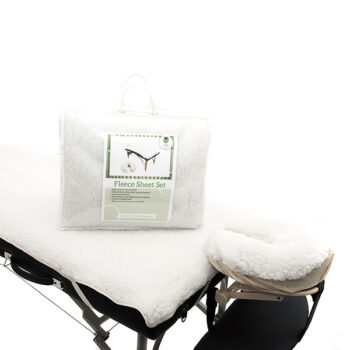 Fleece Massage Table and Face Cushion Cover Set