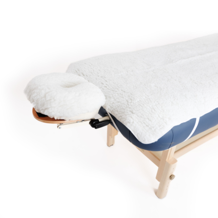 Fleece massage table cover set
