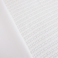 White thermal cotton blanket weave detail